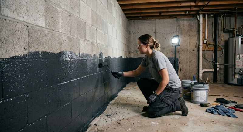 Wall Waterproofing in Fredericksburg, VA